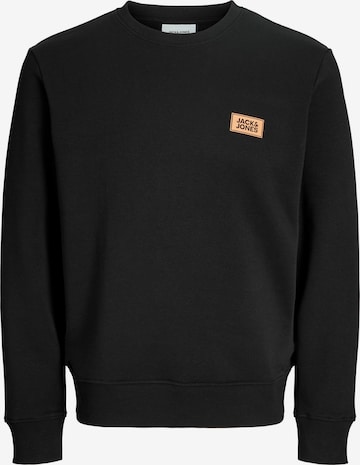 JACK & JONES Collegepaita 'JJRUSH' värissä musta: etupuoli