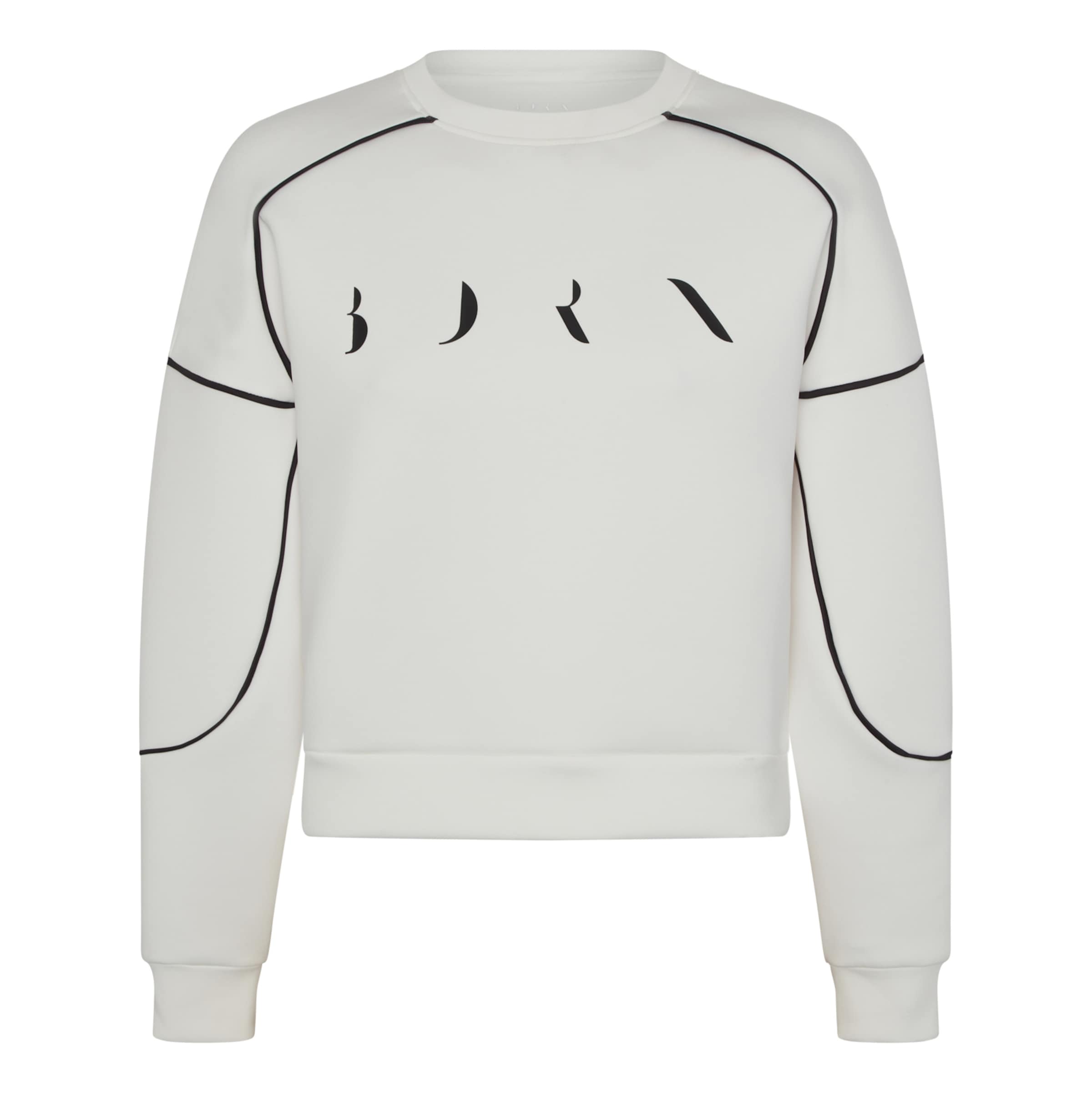Born Living Yoga Sportief sweatshirt ' Agda ' in Wit: voorkant