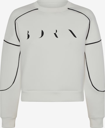 Born Living Yoga Sports sweatshirt ' Agda ' in White: front