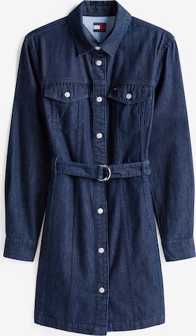 mėlyna Tommy Jeans Palaidinės tipo suknelė: priekis