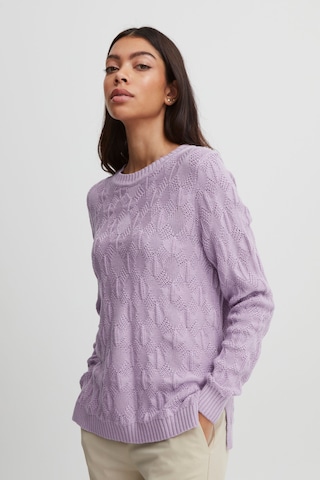 b.young Sweater 'Milja' in Purple: front