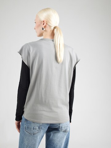 G-STAR Tričko - Sivá: zadná strana