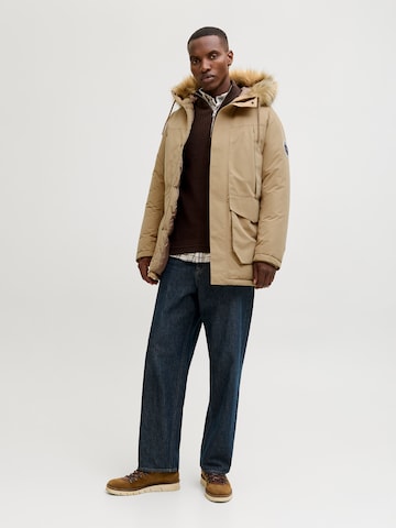 Parka invernale 'JJCAMP' di JACK & JONES in beige