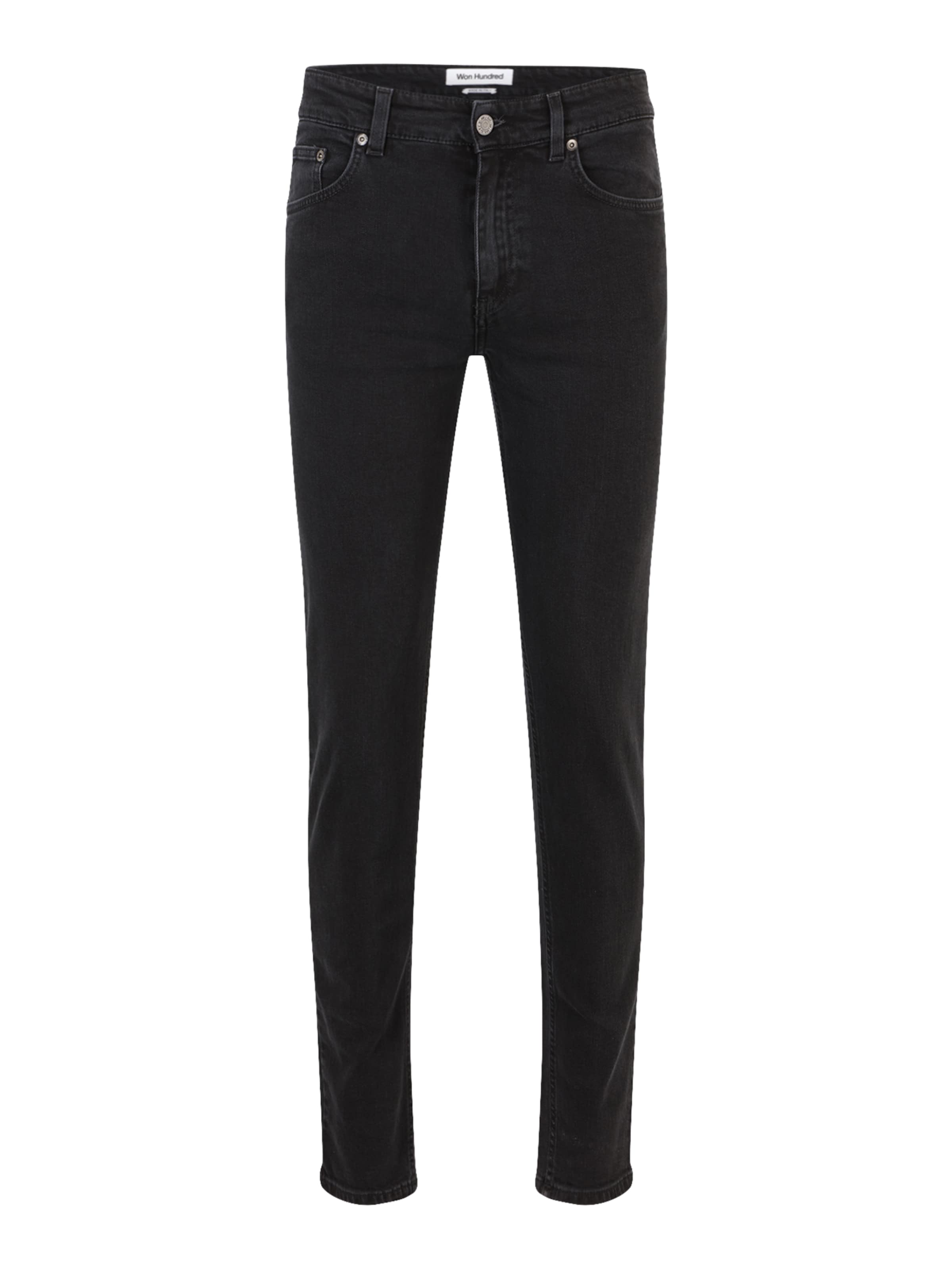 Won Hundred Slimfit Farmer 'Dean A Charcoal' - szürke: elől