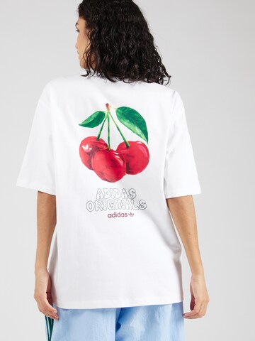 T-Shirt 'CHERRY' ADIDAS ORIGINALS en blanc : devant