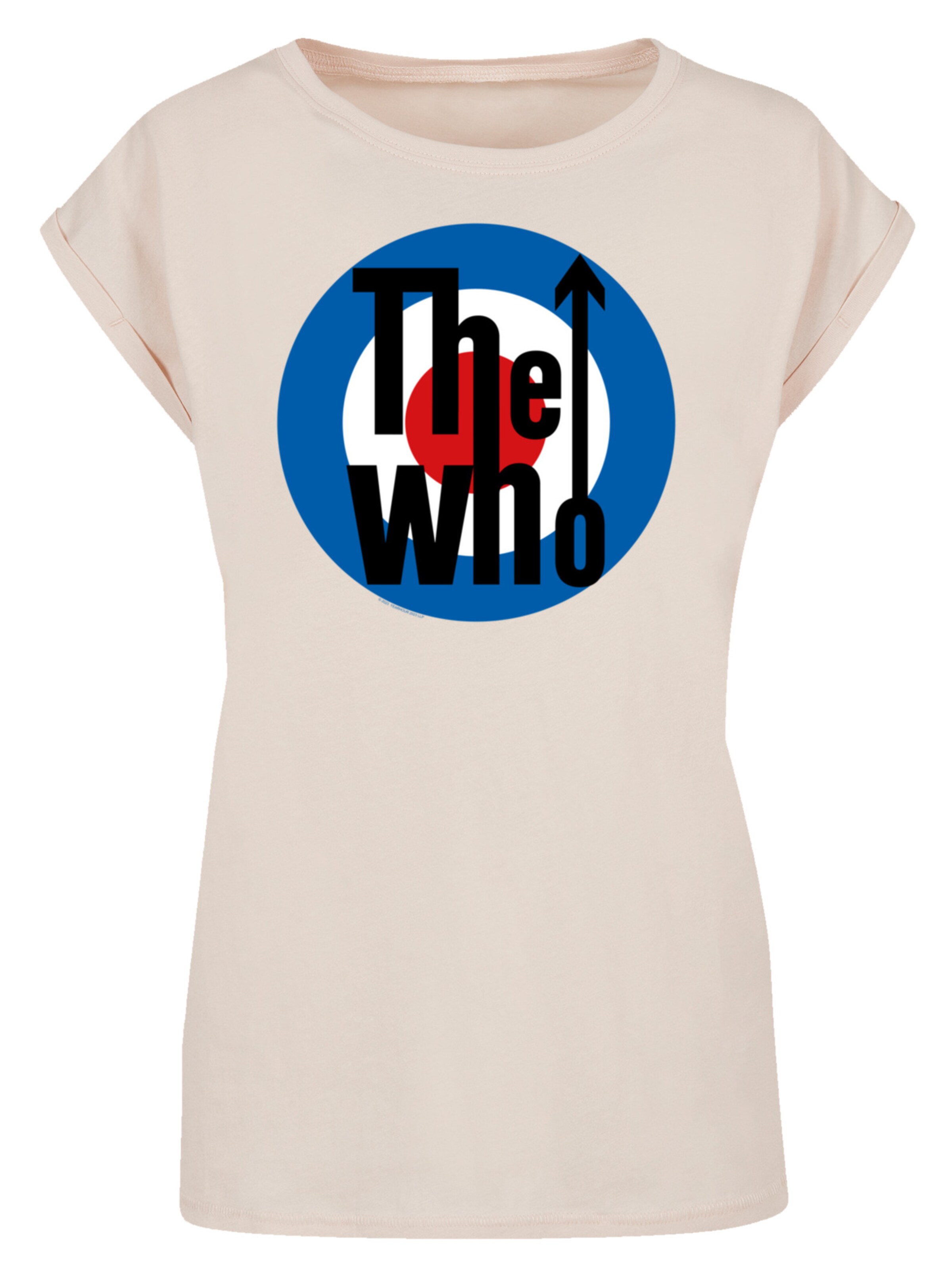 F4NT4STIC T-Shirt 'The Who Target' in Beige: Vorderseite