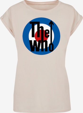 F4NT4STIC T-Shirt 'The Who Target' in Beige: Vorderseite