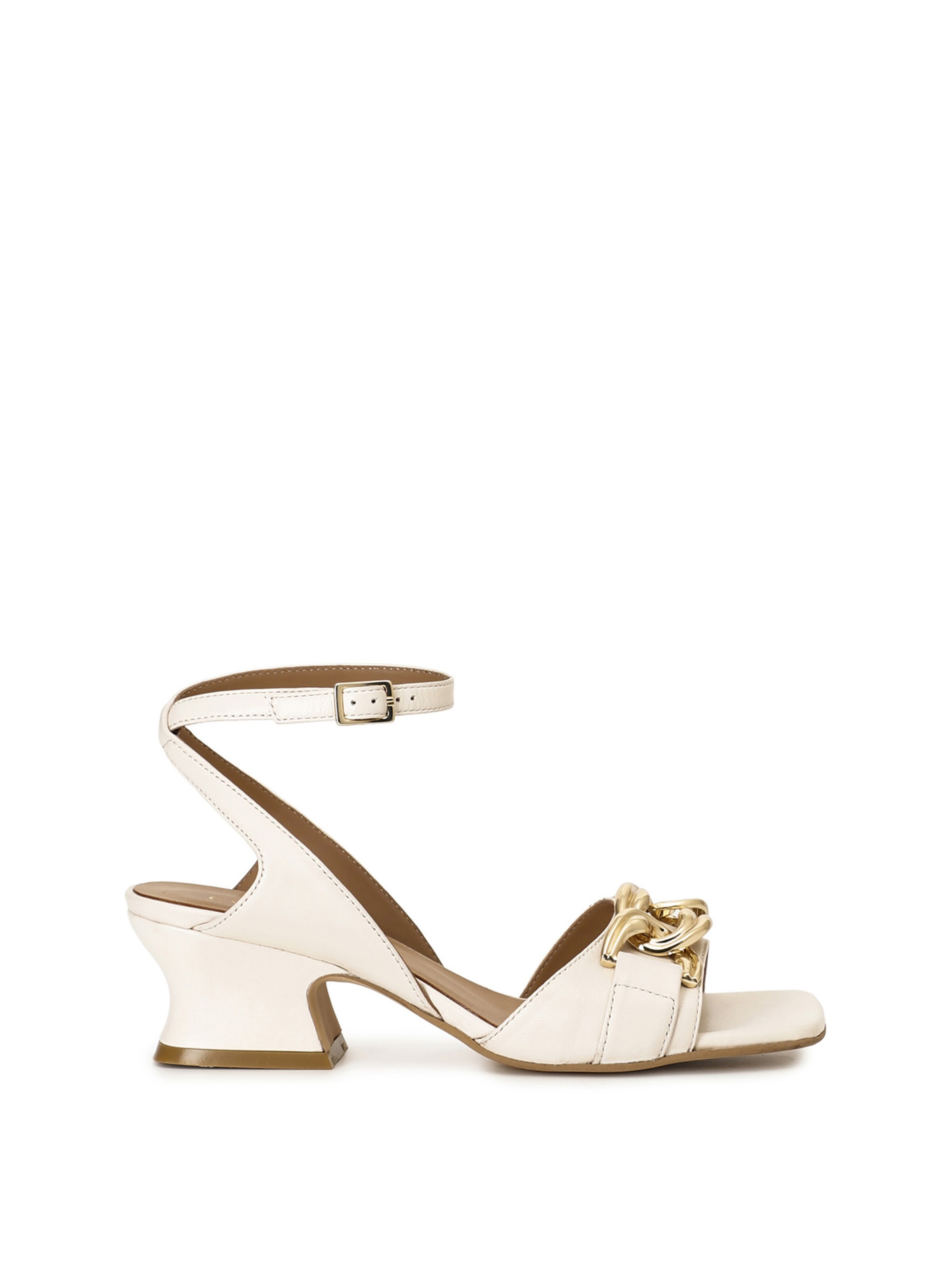 CAFè NOIR Sandalen met riem in Wit