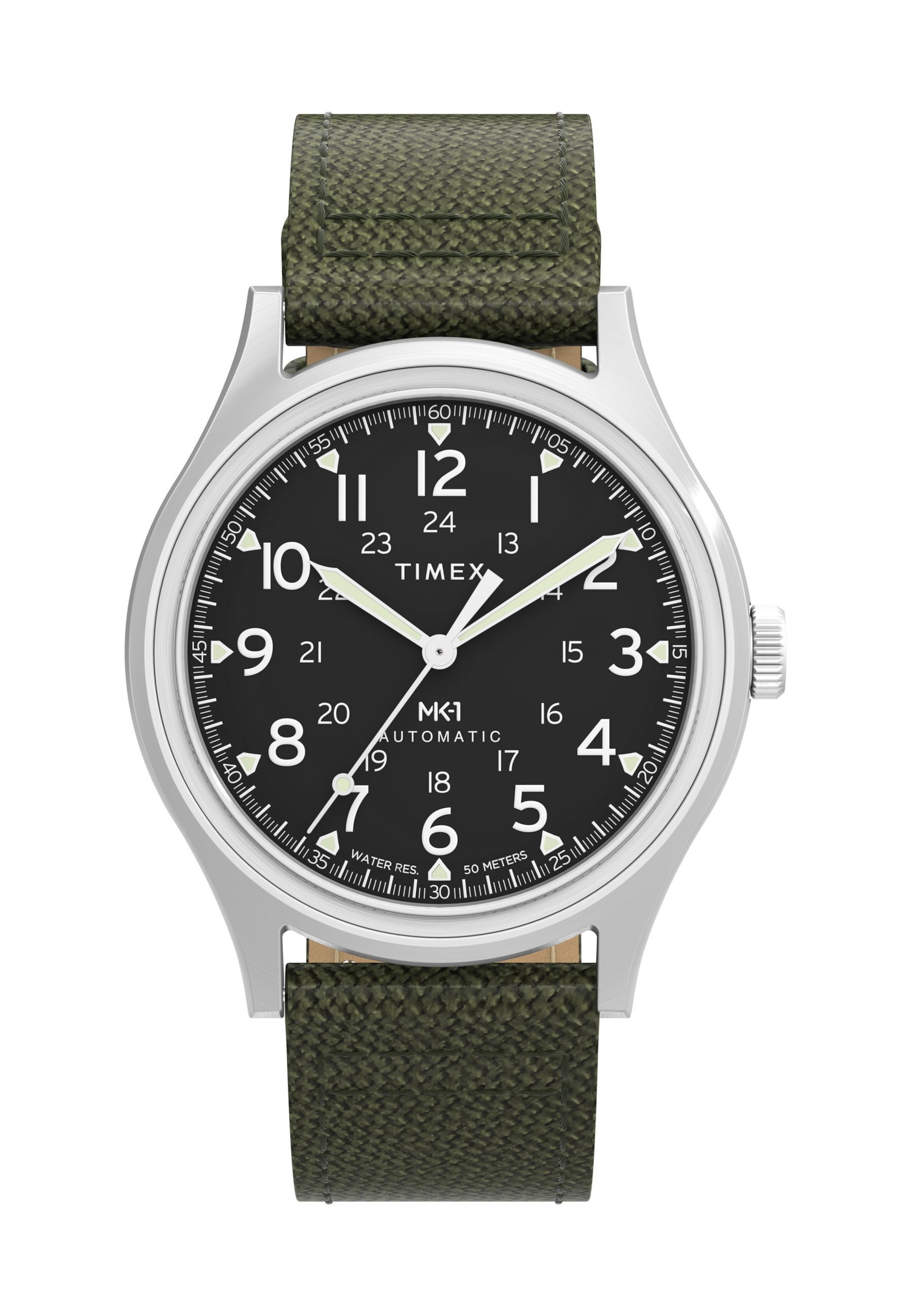 Orologio analogico 'MK1® Automatic' di TIMEX in verde: frontale