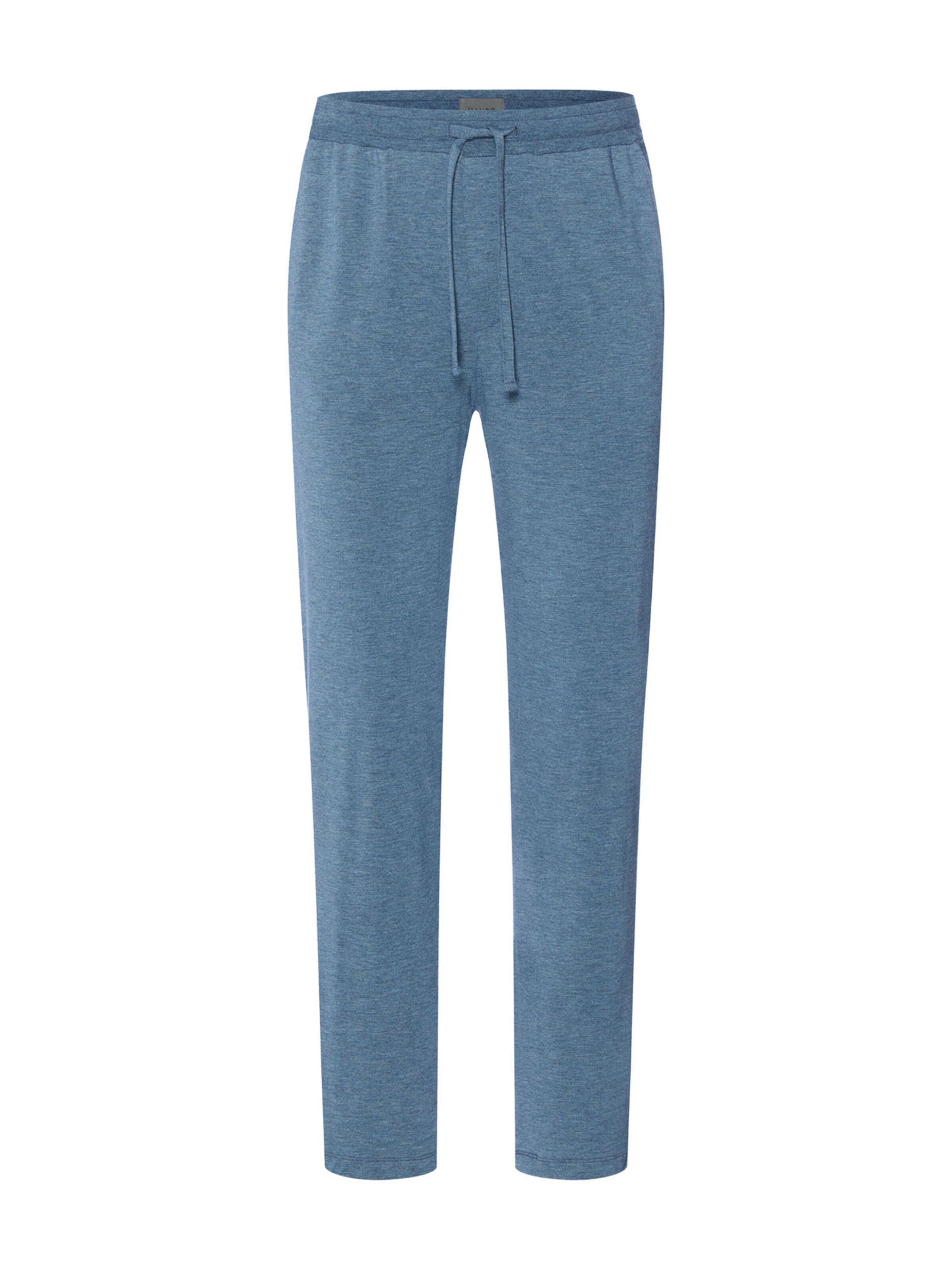 Hanro Pyjamabroek ' Casuals ' in Blauw: voorkant