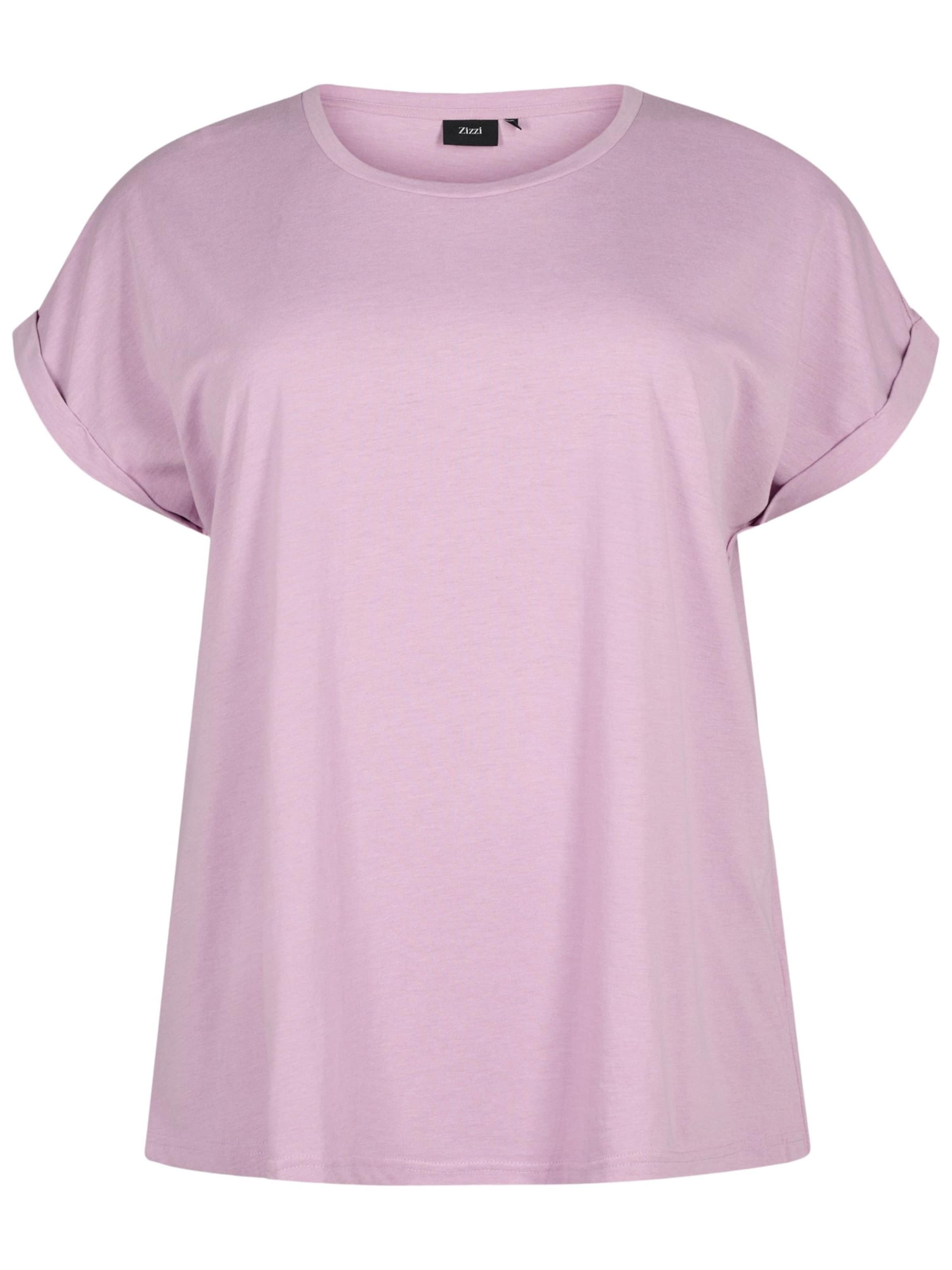 Zizzi Футболка 'MKATJA' в Лиловый: спереди