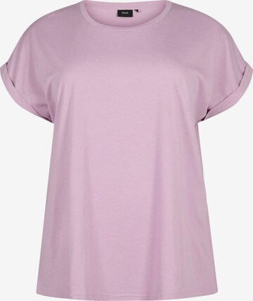 T-shirt 'MKATJA' Zizzi en violet : devant