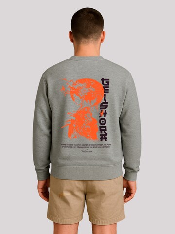 F4NT4STIC Sweatshirt 'Geishora Japan Streetstyle' in Grey: front