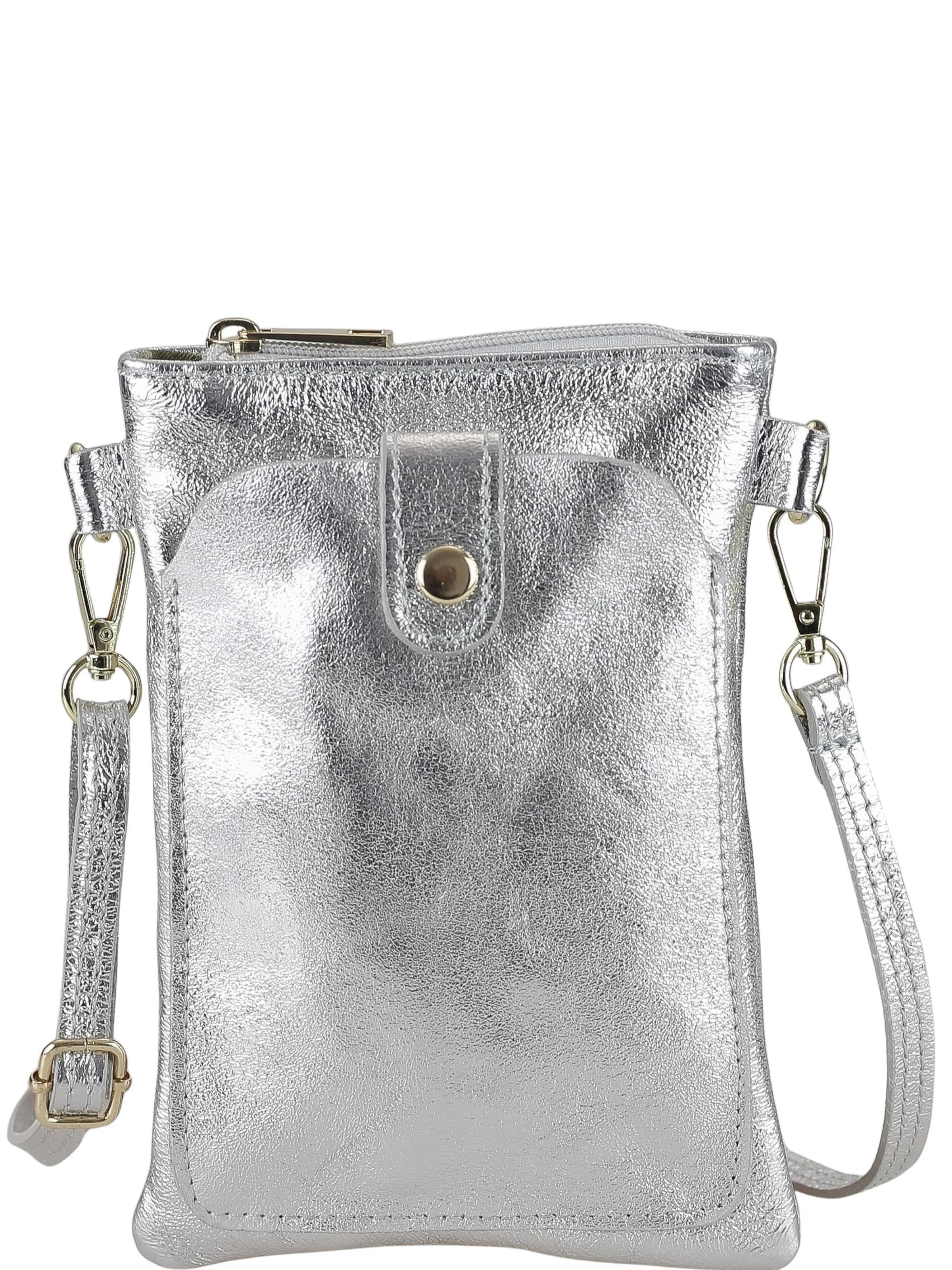 COLLEZIONE ALESSANDRO Umhängetasche 'PartyPal'‌‌ in Silber: Vorderseite