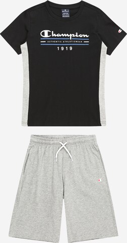 Champion Authentic Athletic Apparel Set in Schwarz: predná strana