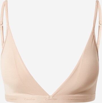 Triangle Soutien-gorge Calvin Klein Underwear en beige : devant