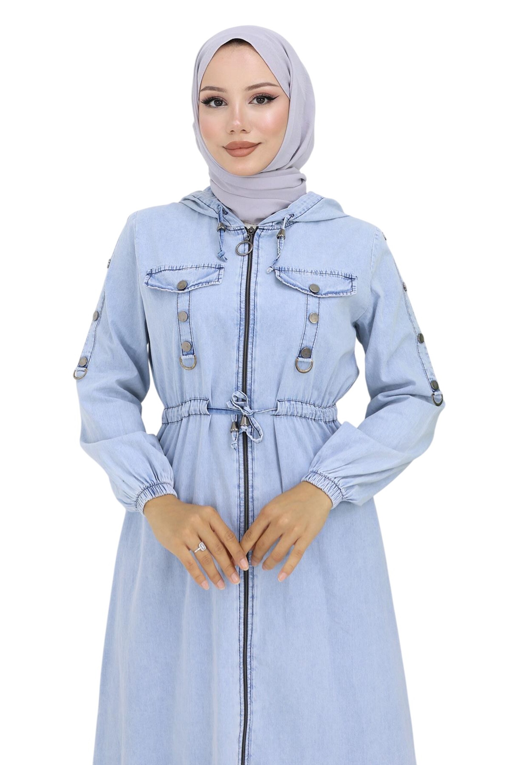 MODAMIHRAM Shirt dress in Blue