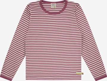 loud + proud Shirt 'Interlock' in Lila: Vorderseite