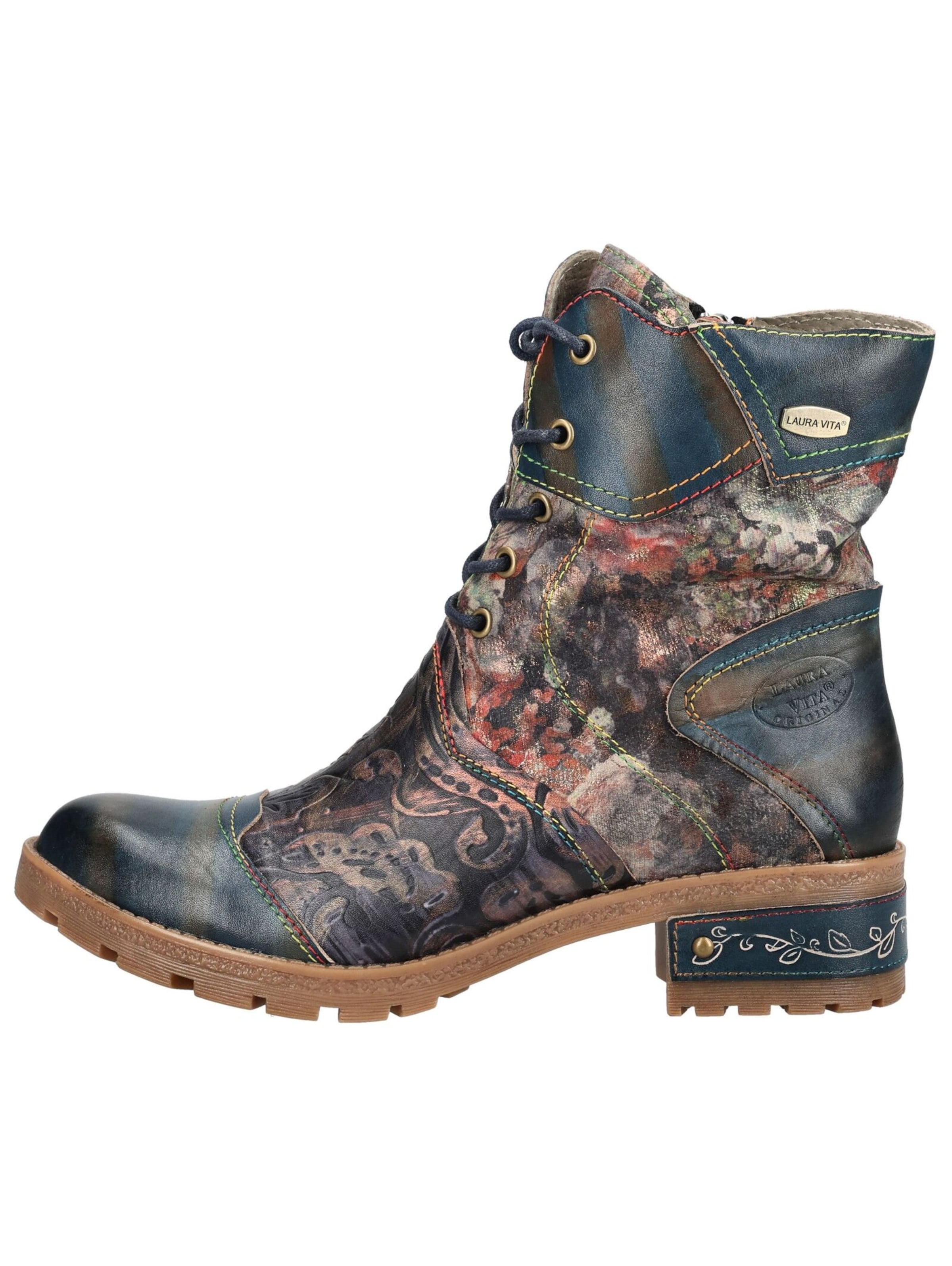 Bottines à lacets Laura Vita en bleu