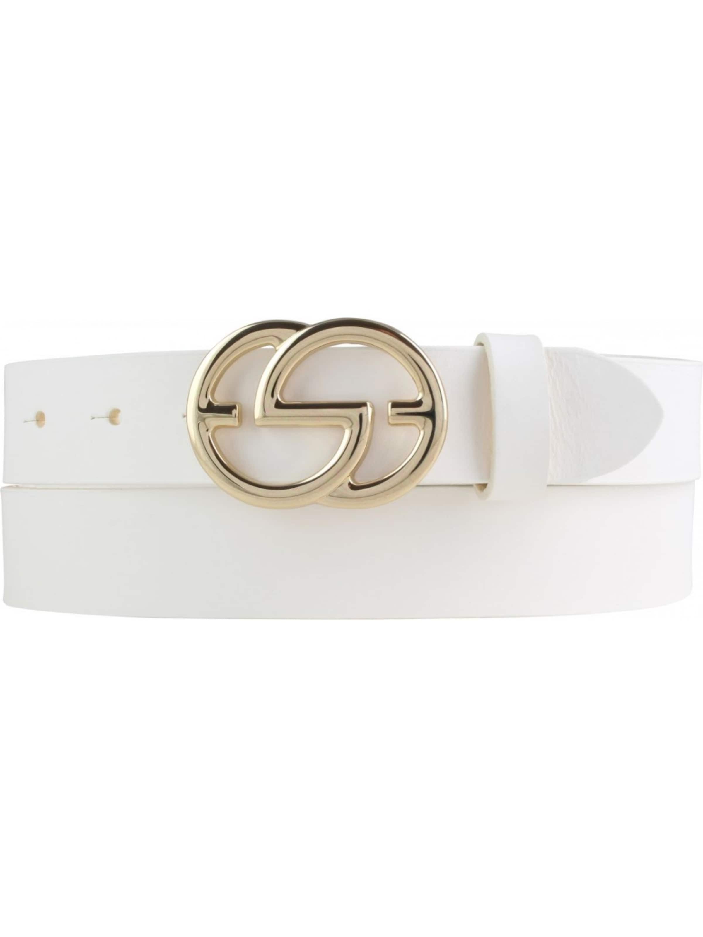BELTINGER Belt 'Tarantoi' in White: front