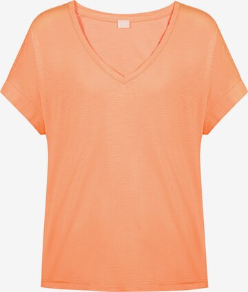 Mey Pajama Shirt in Orange: front