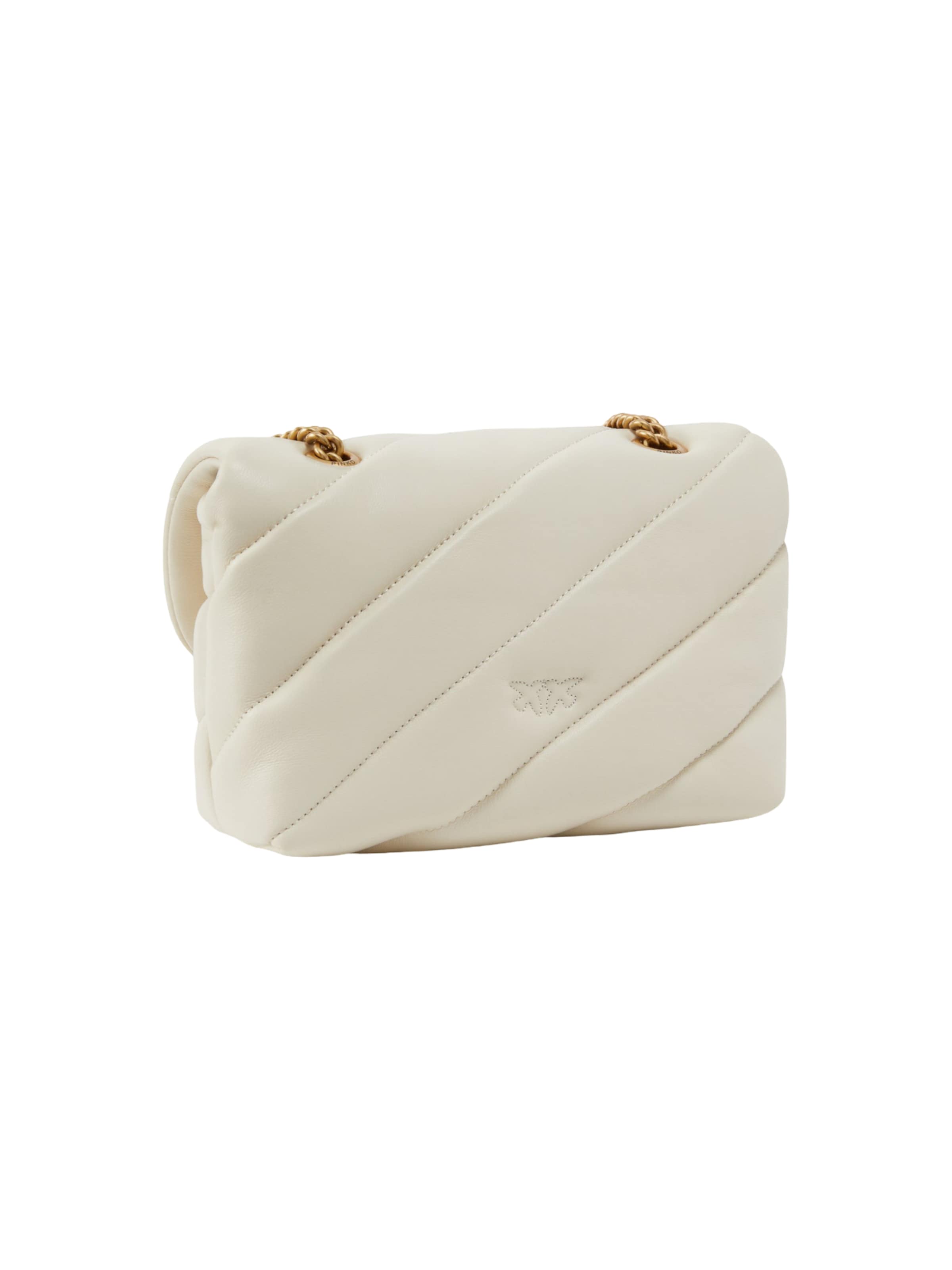 PINKO Skuldertaske 'LOVE PUFF BABY CL SHEEP NAPPA 100040 A0F2' i hvid