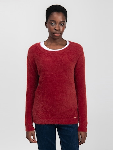 Influencer Sweater in Red: front