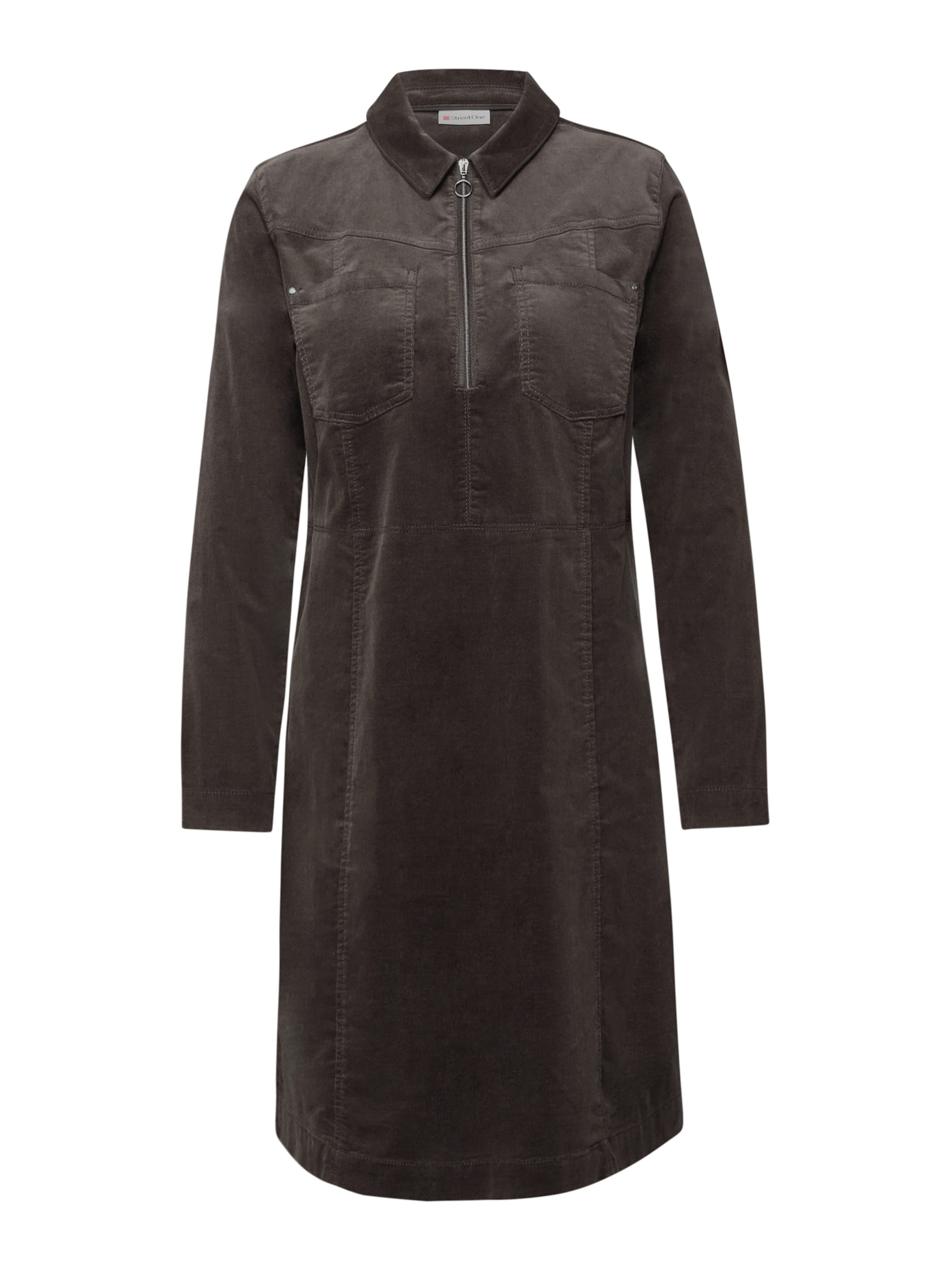 STREET ONE Рокля тип риза в кафяво: отпред