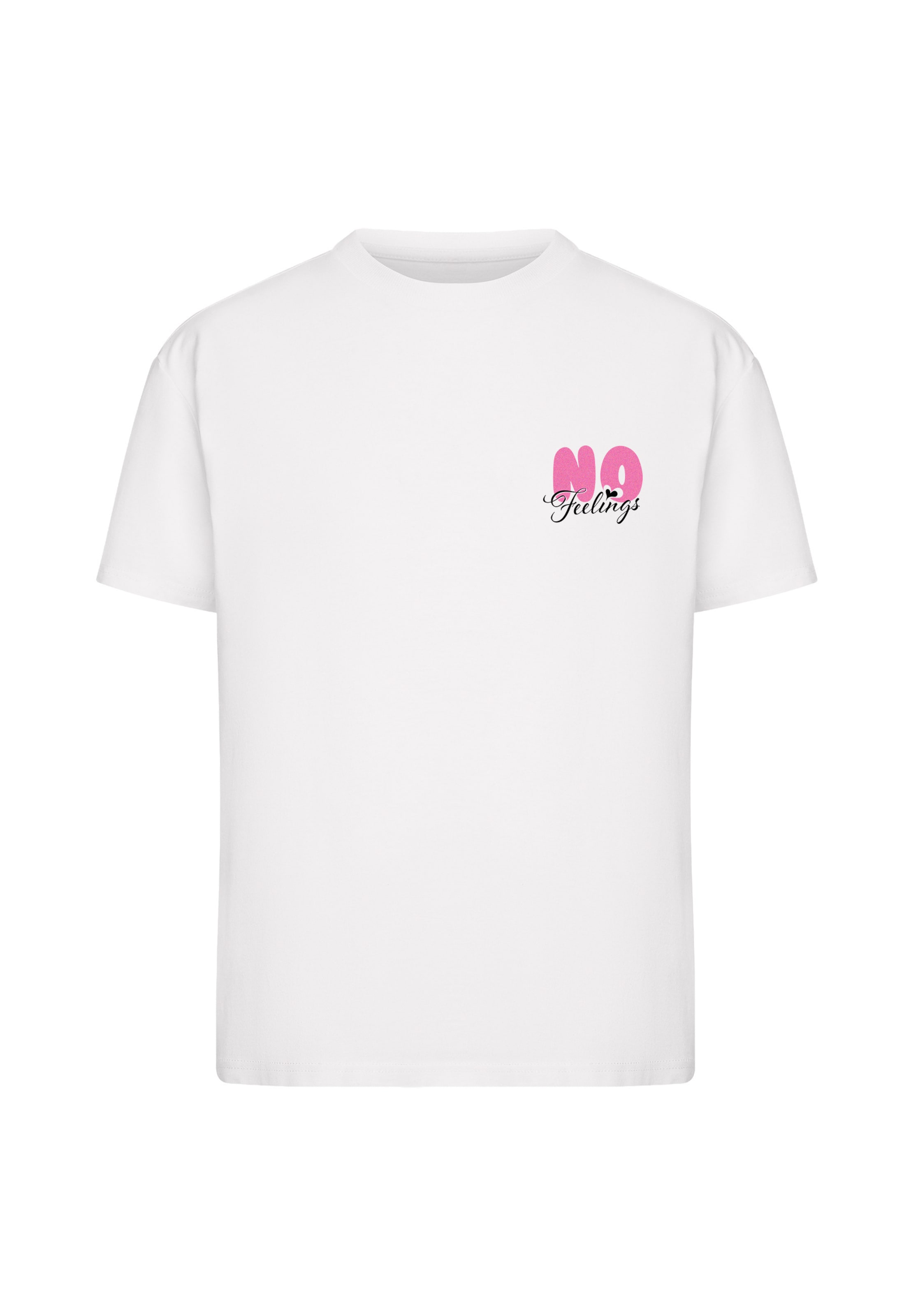 Urban Classics Shirt 'No Feelings' in White: front