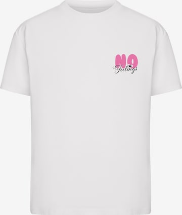 Urban Classics Shirt 'No Feelings' in White: front