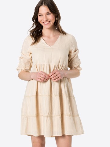 Robe 'Geillis' OBJECT en beige : devant