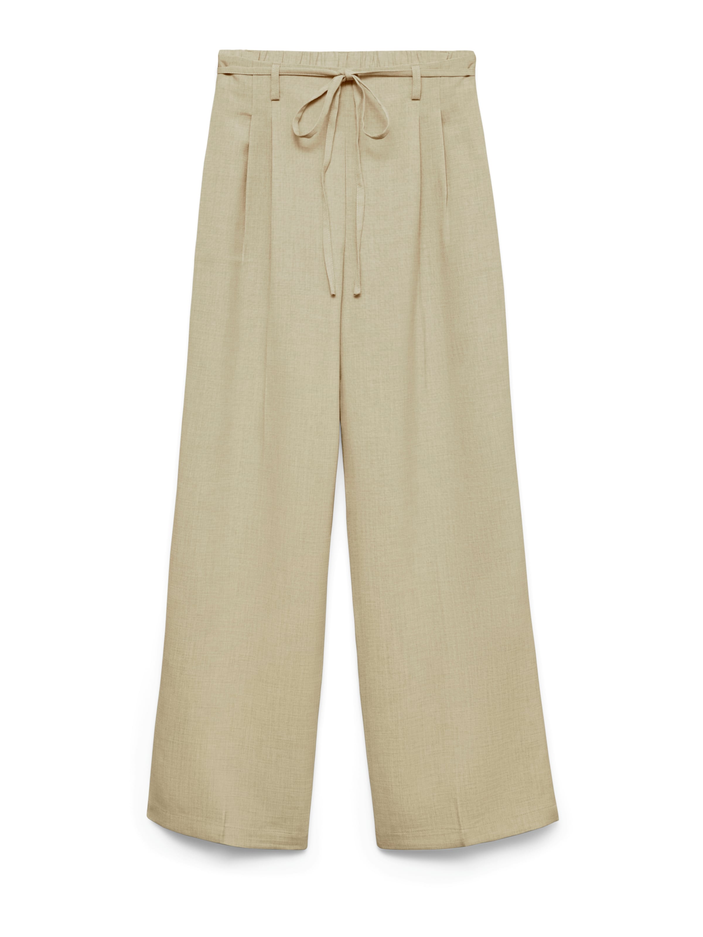Wide Leg Pantalon à pince 'VMPITRA' VERO MODA en beige : devant