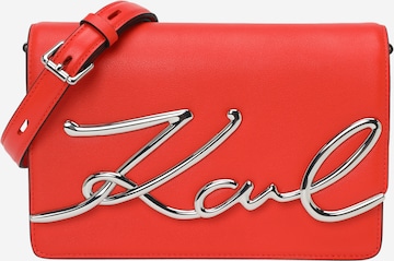 Karl Lagerfeld Schoudertas in Rood: voorkant