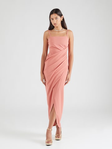 Robe de soirée WAL G. en orange : devant