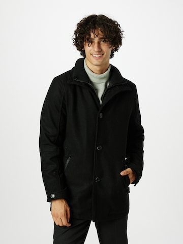 INDICODE JEANS Between-Season Jacket 'Clark' in Black: front