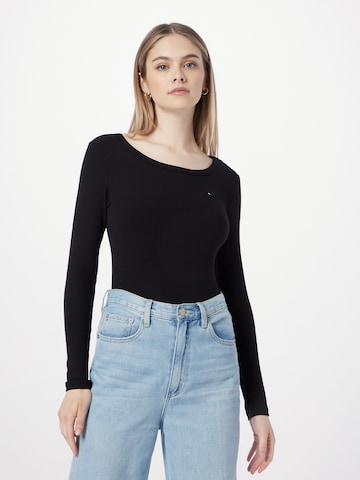 Tricou de la TOMMY HILFIGER pe negru: față