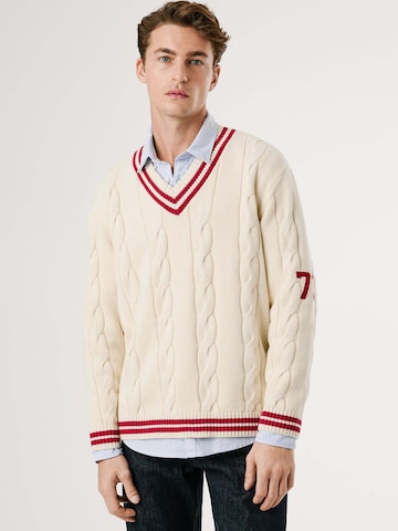 Pullover 'Pace' di Pepe Jeans in bianco: frontale