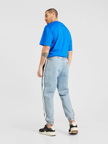 HUGO - Tapered Calças de ganga 'Yohji' em azul