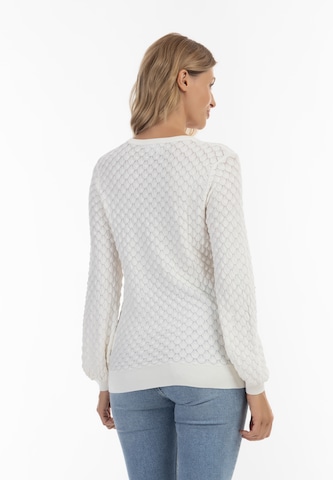 Pull-over Usha en blanc