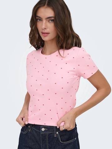 ONLY Футболка 'ONLFENJA' в Ярко-розовый