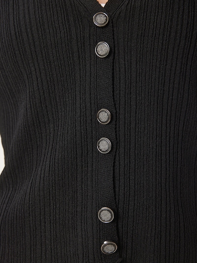 Happiness İstanbul Cardigan i S-M i sort, Produktvisning