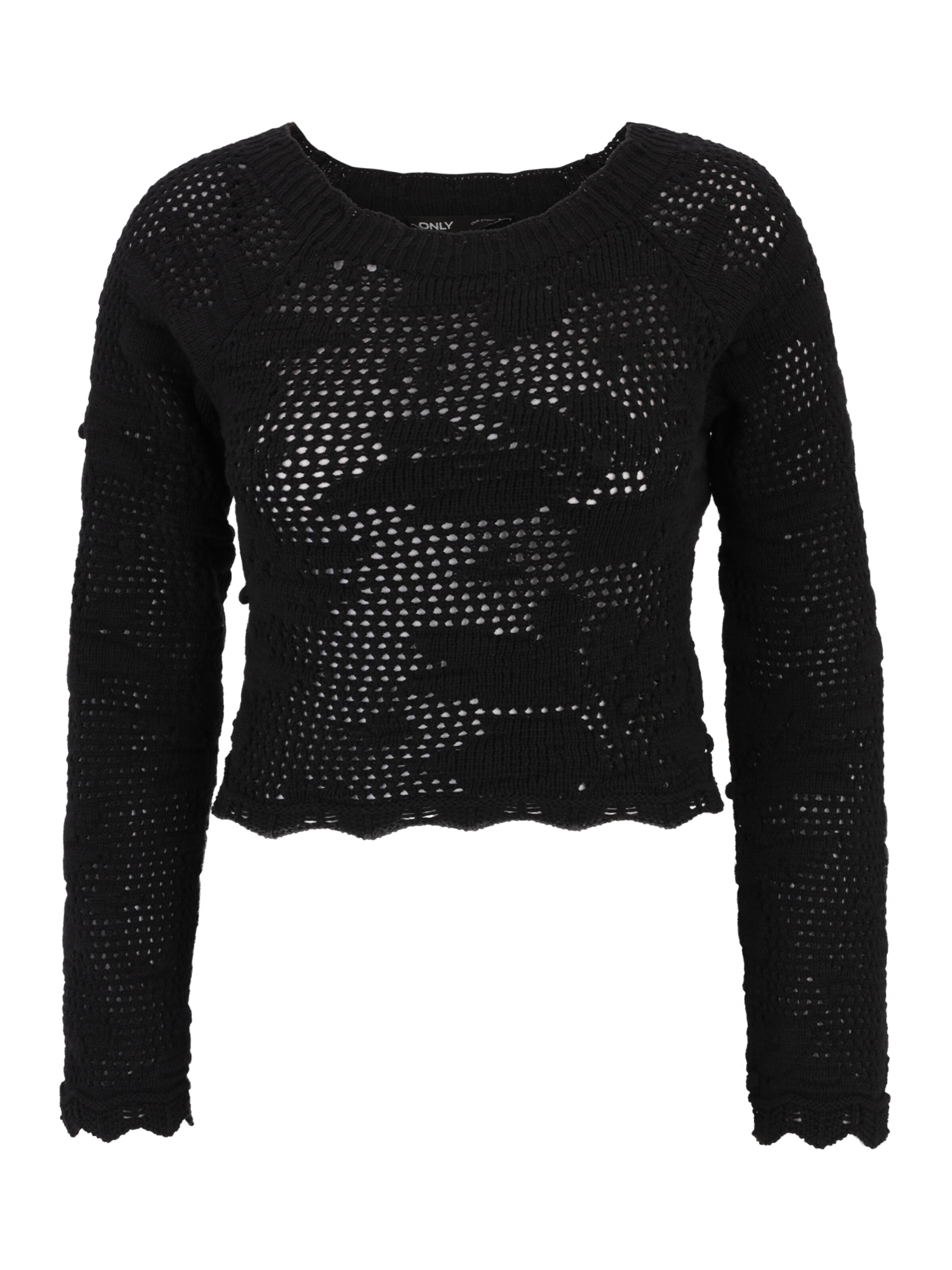 Only Petite Πουλόβερ 'CILLE LIFE' σε μαύρο: μπροστά