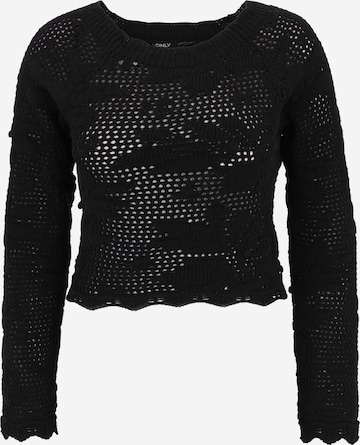 Only Petite Sweater 'CILLE LIFE' in Black: front