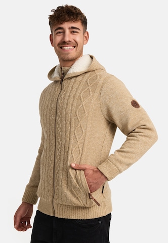 Vestes en maille 'INRandolph' INDICODE JEANS en beige