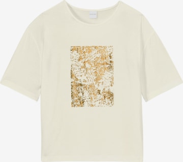 T-shirt MADELEINE en blanc : devant