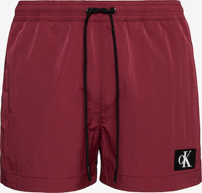 Calvin Klein Swimwear Board Shorts in Cherry red / Black / White, Item view