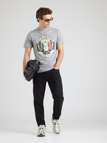 19V69 ITALIA Shirt 'Rafael Big Tennis' in Grijs