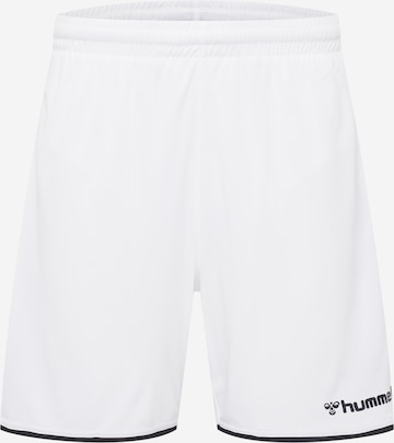 Hummel Regular Sportbroek 'Poly' in Wit: voorkant