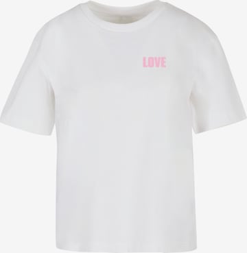 Miss Tee Paita 'All We Need Is Love' värissä valkoinen: etupuoli