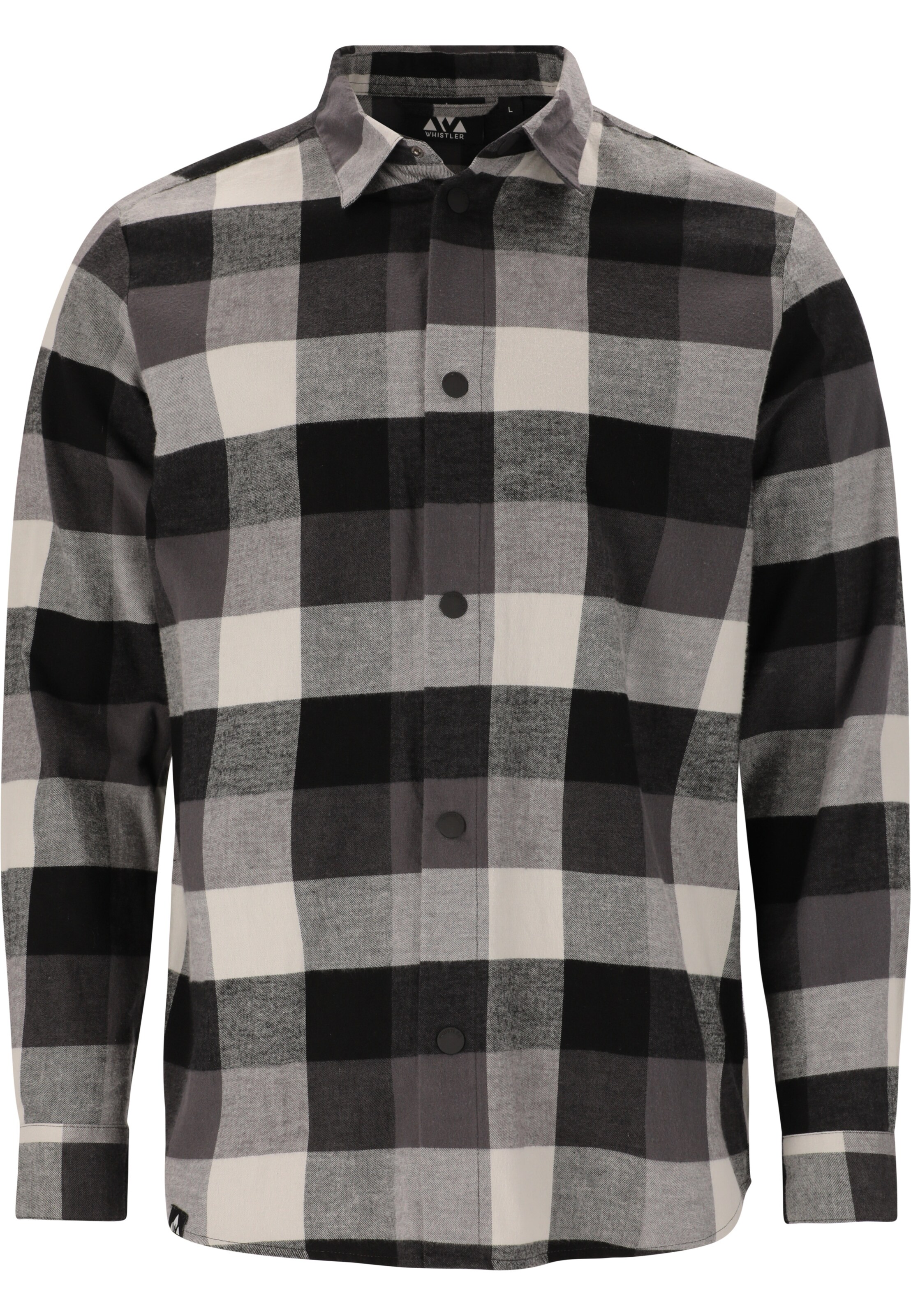 Whistler Regular Fit Hemd 'Riglet' in Schwarz: Vorderseite